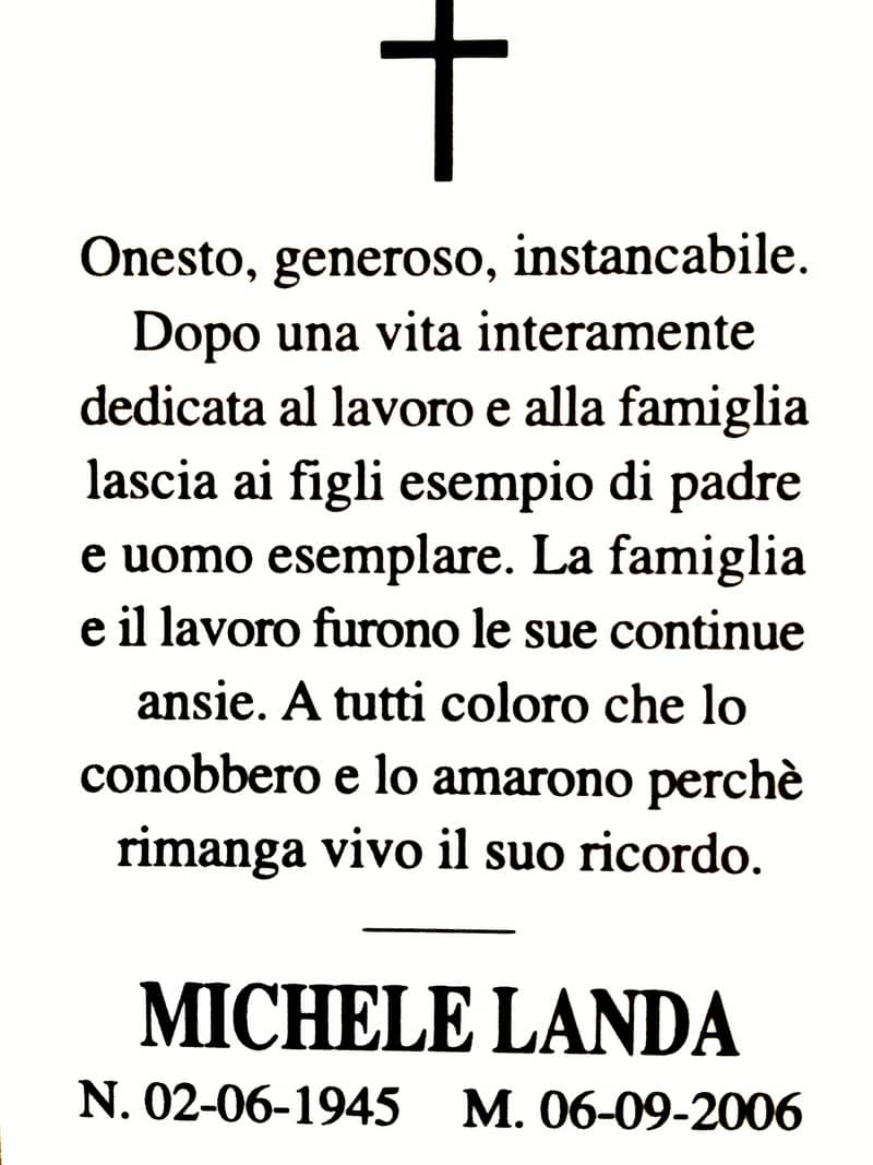 Michele Landa la vera storia di un omicidio di Sergio Nazzaro